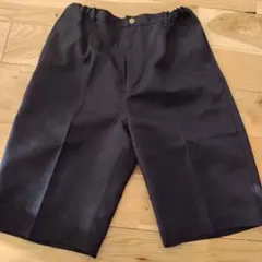 黒 半ズボン ポリエステル混紡