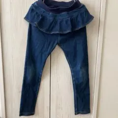 ❤︎プティマイン❤︎ フリル付きデニムレギンス 120㎝