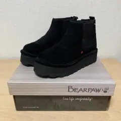 BEARPAW DREW サイドゴアブーツ ブラック 24cm A1