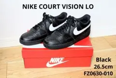 ナイキ コート ビジョン ロー メンズ スニーカー ブラック 26.5cm