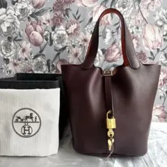 HERMES エルメス ピコタンロックMM エクラ プルーン ゴールド金具のサムネイル