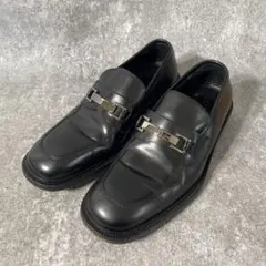 美品　GUCCI ローファー レザー　ホースビット　革靴　ブラック　25.5cm
