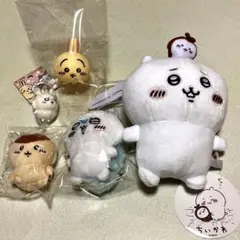 ちいかわ　ぬいぐるみ【カブトムシと一緒】　　合わせて5点セット
