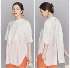 BEAUTY&YOUTH ブラウス　5分丈　ウォッシャブルのサムネイル