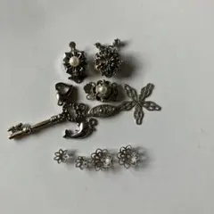 ハンドメイド用 チャーム・パーツセット シルバーカラー