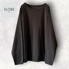 スローブイエナSLOBE IENA スラブネップ天竺プルオーバー グレー　シアー