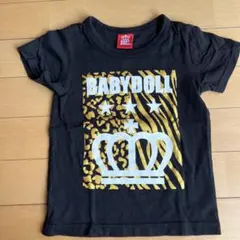 BABYDOLL Tシャツ ブラック 100cmのサムネイル