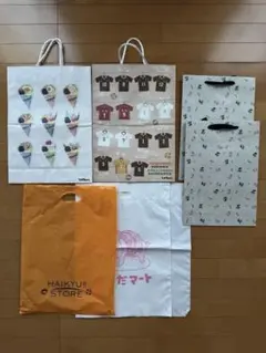 HAIKYU!!STORE、ハイキュー!!展 ショップ袋 ショッパー 7枚セット HAIKYU!!STORE、ハイキュー!!展 ショップ袋 ショッパー 7枚セット