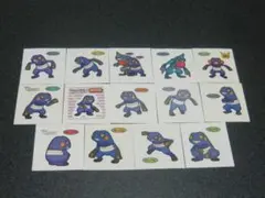 グレッグル、ドクロッグ　１４枚セット　ポケモン　デコキャラシール　第一パン