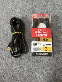 ELECOM 4K HDMIケーブル 3m 2本