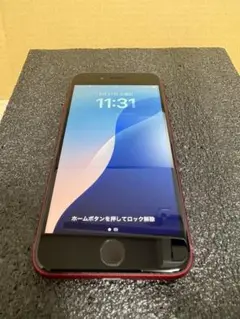 iPhone SE3 64GB レッドSIMフリー本体 非純正バッテリー100%