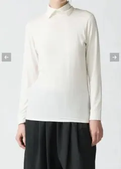 mizuiro ind シャツカラーハイネックプルオーバー