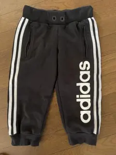 adidas ハーフパンツ 130140150黒 3本ライン
