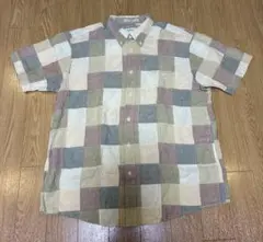 90's ORVIS patchwork S/S shirts 好配色　激レア‼︎