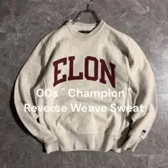 00s Champion カレッジロゴ スウェット リバースウィーブ S