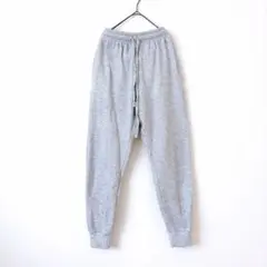 スウェットパンツ ライトグレー あったか 裏起毛 ジョガー ゆったりサイズ ラフ