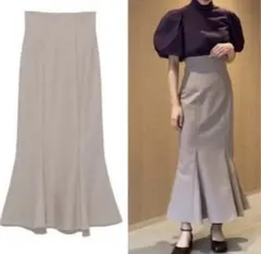 SNIDEL ハイウエストヘムフレアスカート　0size　GBEG