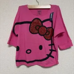 ハローキティ スパンコール Tシャツ ピンク　130cmのサムネイル