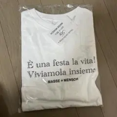 MASSE MENSCH メッセージプリント Tシャツ