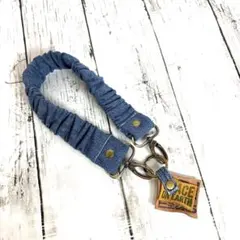 デニムリメイクスマホストラップ　ハンドストラップ