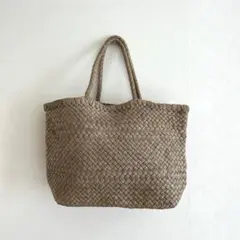未使用 タグ付き KYUCA バッグ メッシュ レザー トート イントレ 