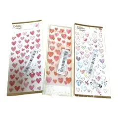 立体ハートシール　大容量　３枚組