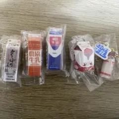 牛乳パックミニチュアチャーム 5個セット
