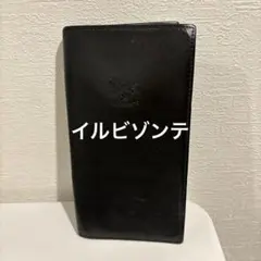 IL BISONTE ブラックレザー長財布