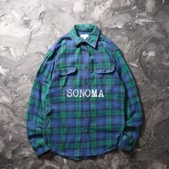 SONOMA ネルシャツ チェック　コットン　好配色のサムネイル