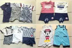 10枚セット 半袖 ノースリーブ ロンパース