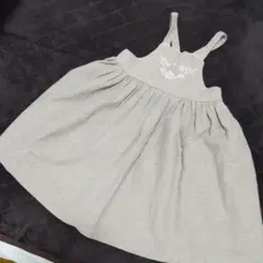 MONBEBE ベージュ ジャンバースカート L