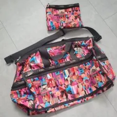 LeSportsac×Disney コラボ ボストンバッグ ポーチカラフル