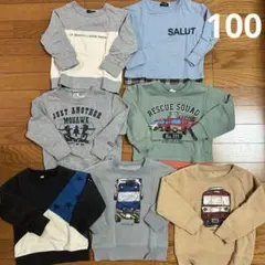 長袖トレーナー　100 男の子 7枚セット まとめ売り