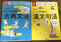 八澤のたった6時間で古文文法・岡本のたった3時間で漢文句法
