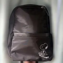スヌーピー ブラックリュック　新品のサムネイル