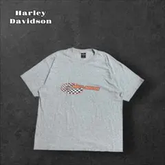 Harley Davidson ハーレーTシャツ半袖USA製両面プリントグレー