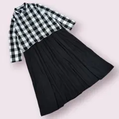 サニークラウズ ponさんのくっつきギンガムワンピース MPサイズ