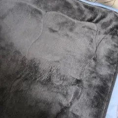 あったか敷きパッド グレー 起毛素材