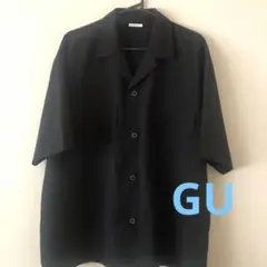 GU ブラック 半袖シャツ