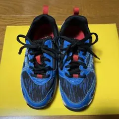 「値下げ」キッズスニーカー 【瞬足19cm】青/黒/赤