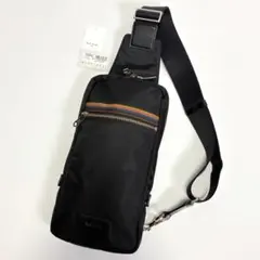 極美品 TUMI ミラ スリング ボディバッグ ブラック ゴールド f1004 