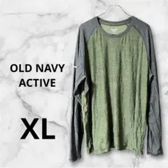 OLD NAVY ACTIVE カットソー 【XL】オリーブグリーン
