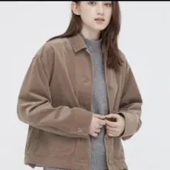 新品 UNIQLO コーデュロイ ジャケット S ベージュ
