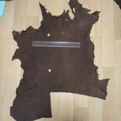 鹿革1枚(ダークブラウン)