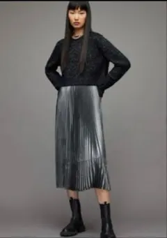 ALLSAINTS SILVI ワンピース S グレー 系 単品のサムネイル
