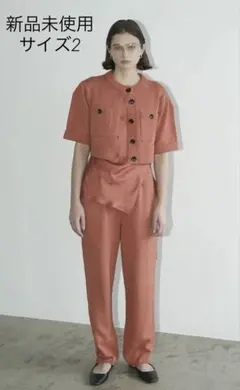 CLANE HALF SLEEVE KNIT TOPS & PANTS SET