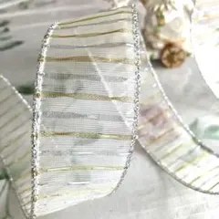 シルバーオーガンジー　金銀