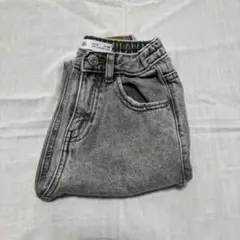 ZARA ザラ　グレー ダメージ加工 ジーンズ