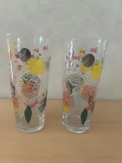 Precious Select ペアグラス 花柄　グラス タンブラー