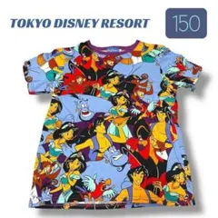 【東京ディズニーリゾート】アラジン　総柄　Tシャツ　150cmのサムネイル